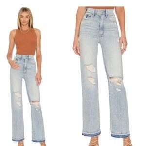 MOTHER Light Blue Straight Leg Jeans